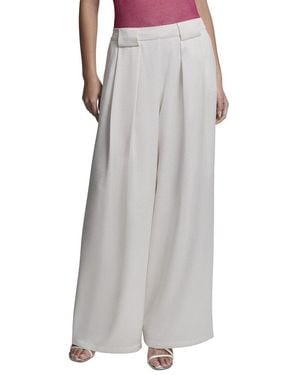 DKNY Pleated Wide Leg Pant - Grey
