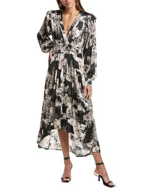 IRO Nuna Silk-Blend Maxi Dres - Black