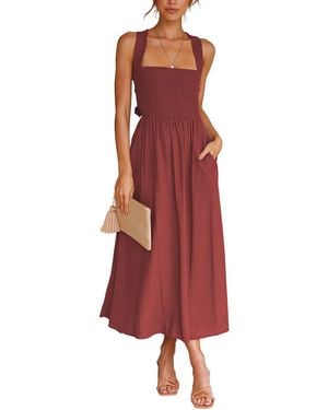 CAMILA BLANCO Maxi Dress - Red