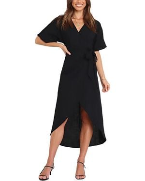 LEON GORI Midi Dress - Black