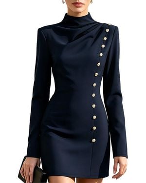 Dilireba Mini Dress - Blue