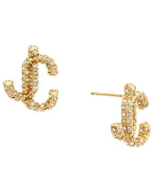Jimmy Choo Jc Stud Earrings - Metallic