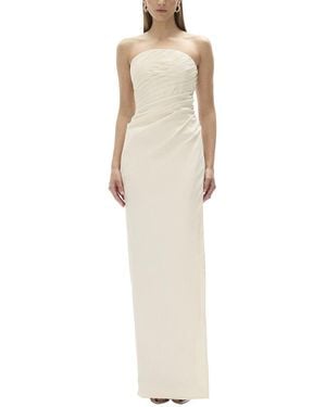 Rachel Gilbert Mira Fitted Gown - White
