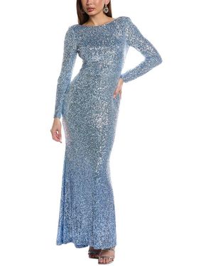 Eliza J Sequin Maxi Dress - Blue