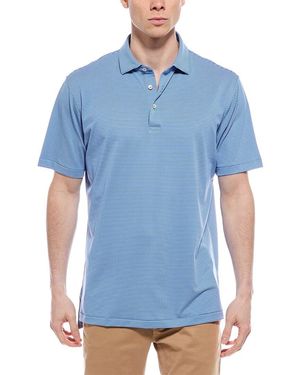 Peter Millar Candor Performance Mesh Polo Shirt - Blue