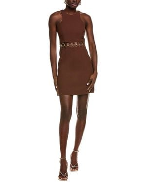 Michael Kors Ring Cutout Sleeveless Minidress - Brown