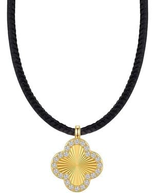 Liv Oliver 18K Plated Cz Necklace - Metallic