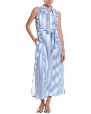 Vince Camuto Smocked Bodice Maxi Dress - Blue