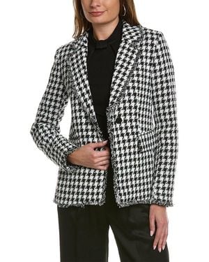 Tahari Notch Collar Single-Button Jacket - Black