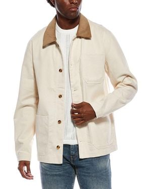 Slate & Stone Brushed Workwear Jacket - Natural
