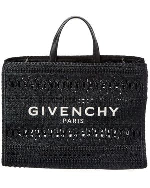 Givenchy G Medium Straw Tote - Black