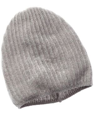 Portolano Slouchy Cashmere Hat - Grey