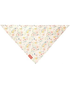 Saachi Floral Triangle Bandana - White