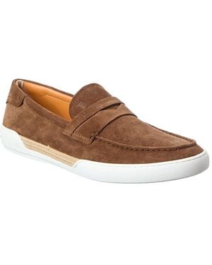 Tod's Suede Slip-On Sneaker - Brown
