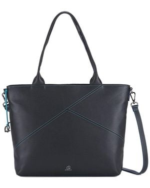 Mywalit Leather Shopper - Black