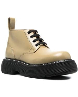 Bottega Veneta The Bounce Lace-up Leather Boot - Black
