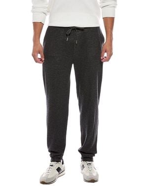Faherty Aspen Lounge Cashmere-Blend Sweatpant - Black