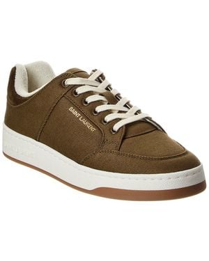 Saint Laurent Sl 61 Canvas Sneaker - Green