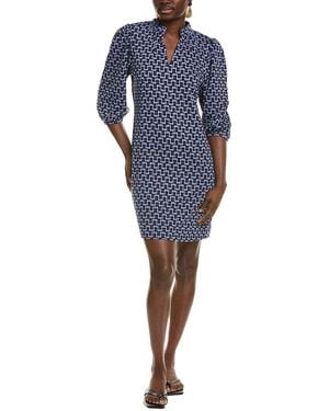 tyler boe Sheri Jacquard Shift Dress - Blue