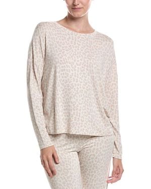 Pj Salvage Luxe Leopard Top - White