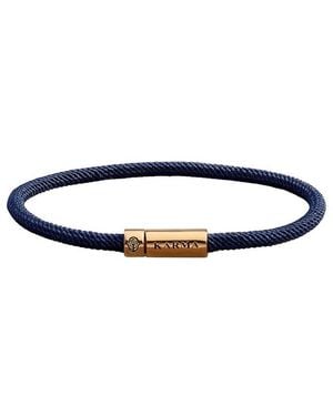 Karma and Luck Plated Magnetic Bracelet - Blue