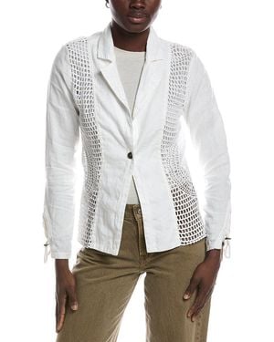 XCVI Contessa Linen-Blend Jacket - White