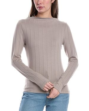 Rag & Bone Marie Wide Rib Top - Grey