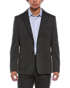 Report Collection Notch Collar Jacket - Black