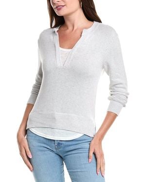 Elan Twofer Jumper - White