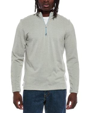 Robert Graham Hobson 1/4-Zip Mock Neck Jumper - Grey