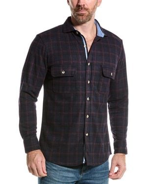 Tailorbyrd Brushed Flannel Shirt - Blue