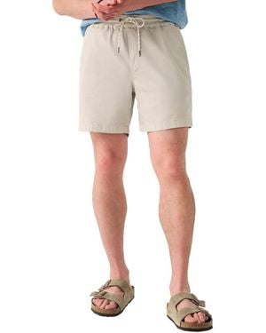 Faherty Essential Drawstring Linen-Blend Short - Natural