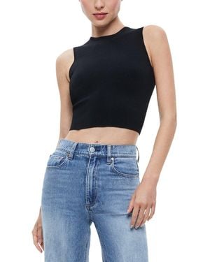 Alice + Olivia Loe Lace Up Back Sleeveless Jumper - Blue