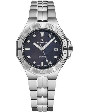 Edox Delfin Watch, Circa 2020s (authentic Pre-loved) - Gray