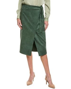 Tahari The Dance Wrap Skirt - Green