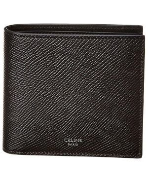 Celine Essential Leather Bifold Wallet - Black