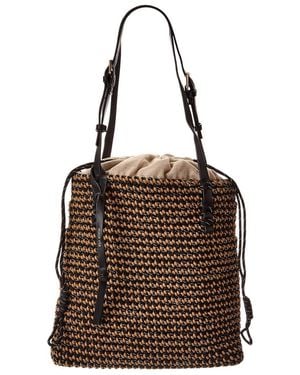 Dolce Vita Allison Raffia Tote - Brown