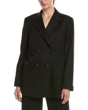 Officine Generale Hild Herringbone Wool Jacket - Black
