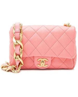 CHANEL Pink Lambskin Funky Town Small Flap Bag (authentic Pre-loved)