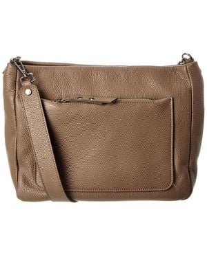 Italian Leather Tote - Brown