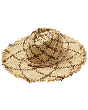 J.McLaughlin Patty Raffia Hat - Metallic