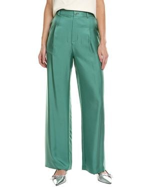 LAPOINTE Organic Silk Relaxed Pant - Green