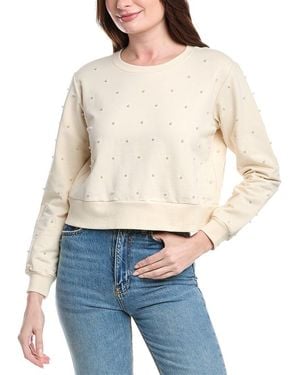Chrldr All Over Pearl Sweatshirt - White