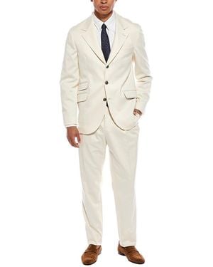 Brunello Cucinelli 2Pc Cashmere-Blend Suit - Natural