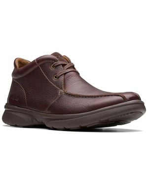 Clarks Bradley Up Leather Boot - Brown
