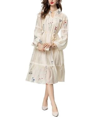 Lanelle Midi Dress - Natural