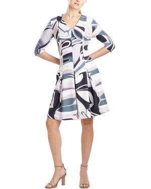 Natori Natori Pleated Dress - Blue