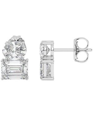 VOWE 14K 6.00 Ct. Tw. Lab-Grown Diamond Earrings - Metallic