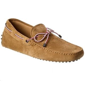 Tod's Gommini Suede Driver - Brown
