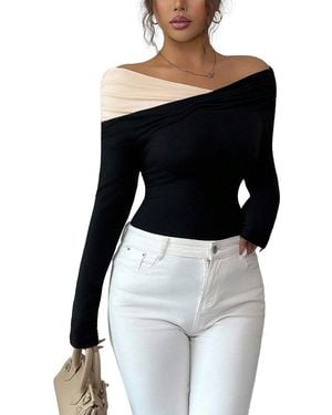 VERA DOLINI Long Sleeve T-Shirt - Black